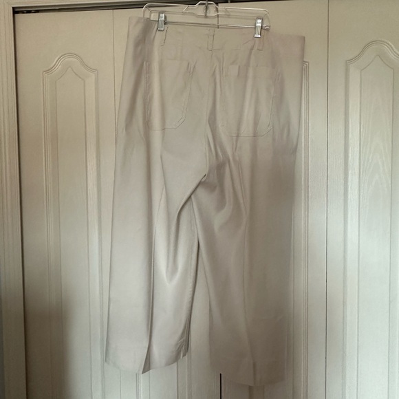 Anthropologie Colette Cropped Wide-Leg Pants Linen Edition by Maeve - Picture 6 of 9